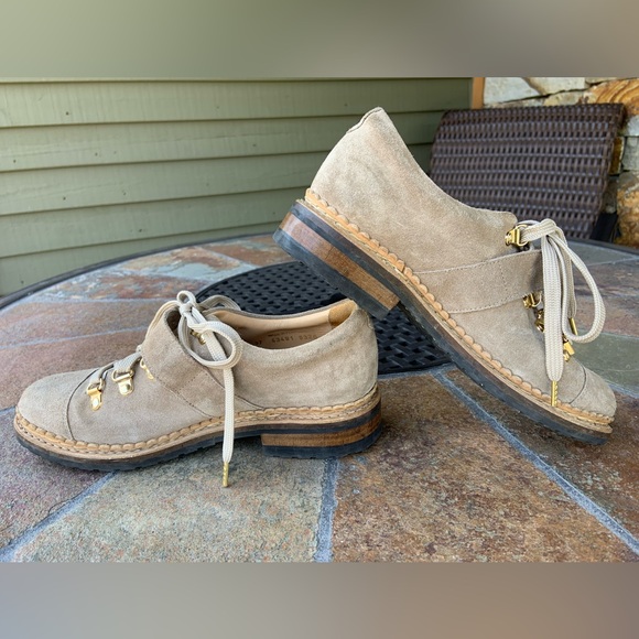 The Office of Angela Scott * Mr. Logan * Taupe Suede Oxfords - Picture 4 of 11